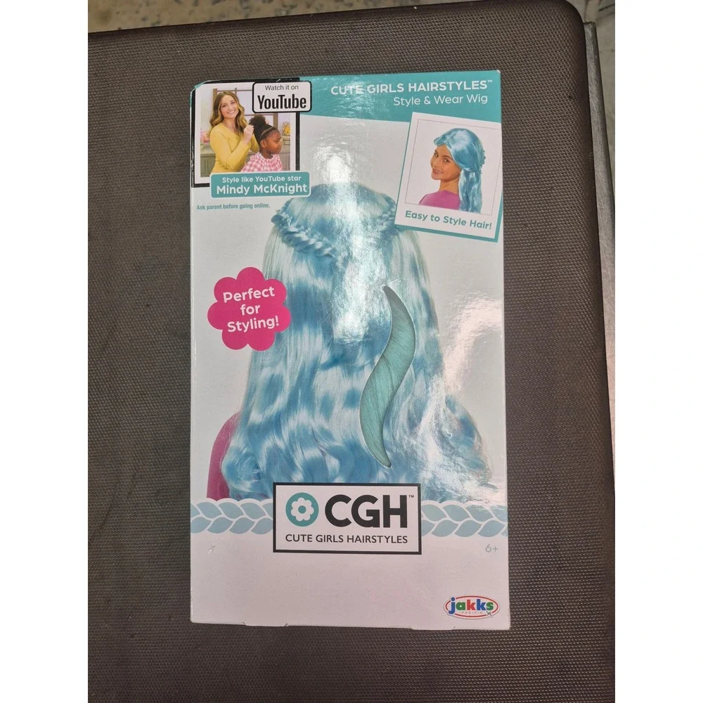 Cute Girls Hairstyles Style & Wear Wig Mindy McKnight Blue New in‎ Box